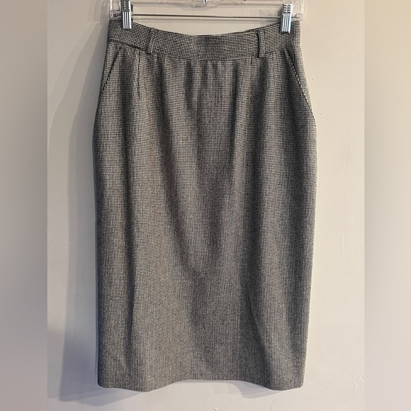 EVAN PICONE Women’s Vintage Houndstooth Knee Length Skirt Size 12 - Picture 1 of 3